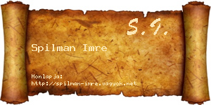 Spilman Imre névjegykártya